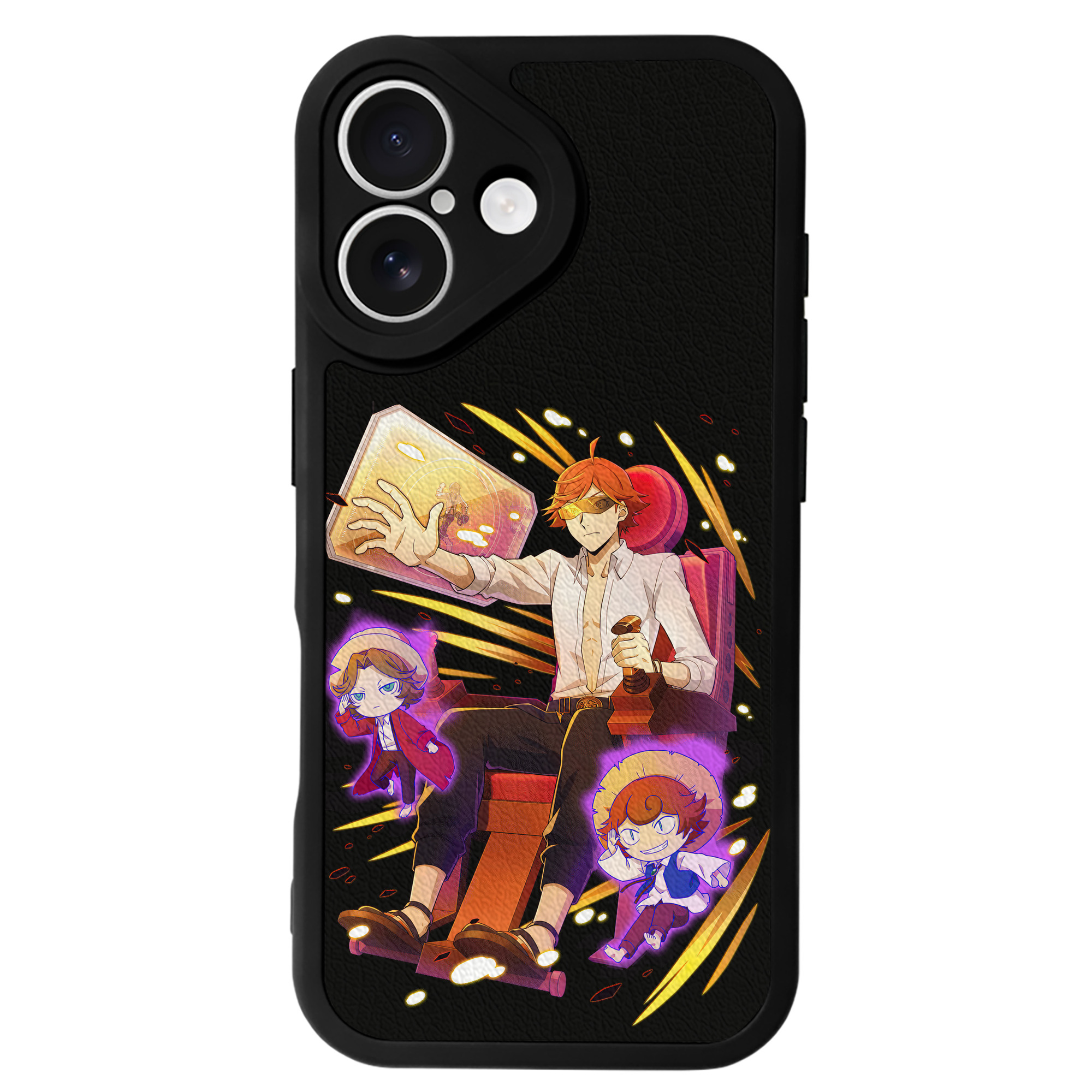 （画像用） 文豪ストレイドッグス Bungo Stray Dogs 【iPhone 16シリーズ対応】シリコンスマホケース（レザー調） 材質：シリコン
